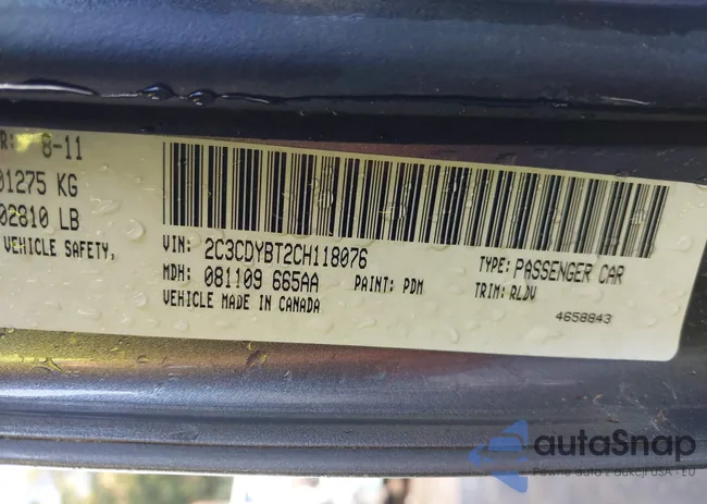 2C3CDYBT2CH118076: 43146390