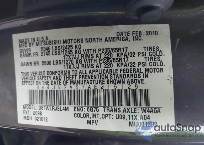 4A4JN2AS7AE016128: 43146480