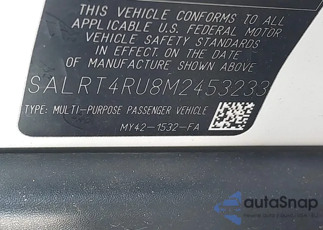 SALRT4RU8M2453233: 43146568