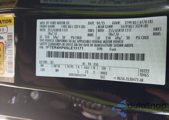 1FTER4HP0SLE13171: 43146632