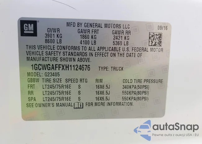 1GCWGAFFXH1124676: 43145739