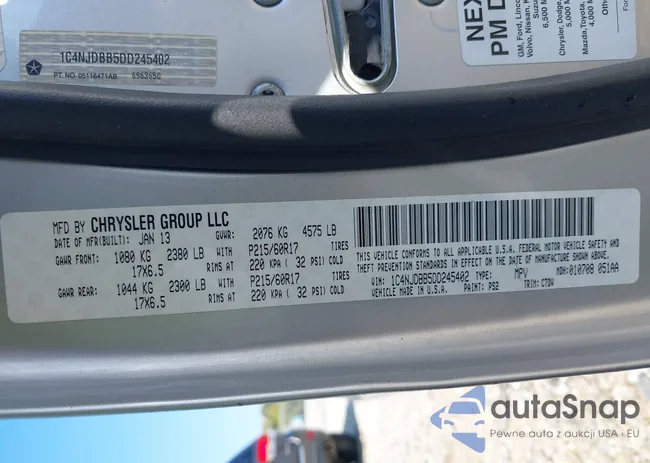 1C4NJDBB5DD245402: 43145778