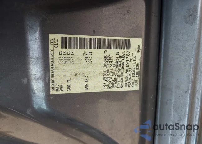 1N4AL3AP8HC191787: 43145892