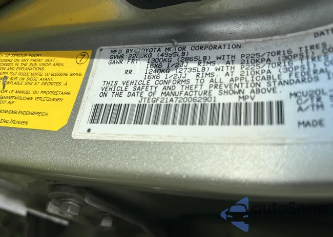 JTEGF21A720062901: 43145913