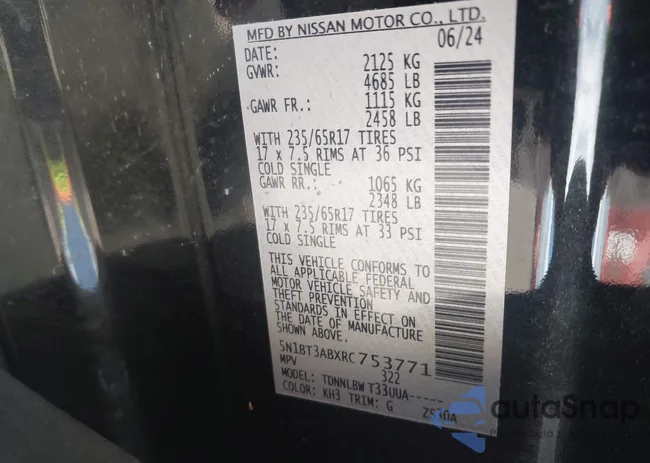 5N1BT3ABXRC753771: 43145927