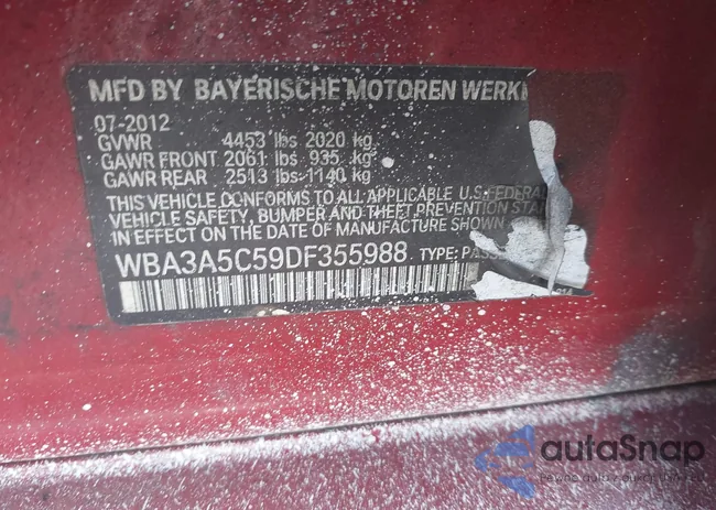 WBA3A5C59DF355988: 43145952