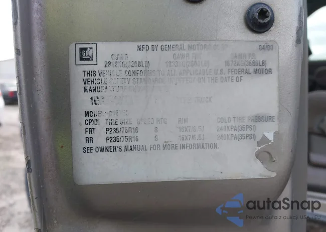 1GCGK29U2XE206394: 43145953