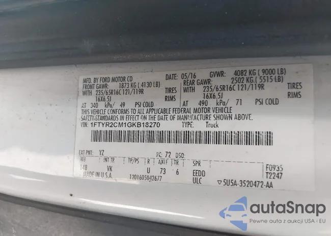 1FTYR2CM1GKB18270: 43147369