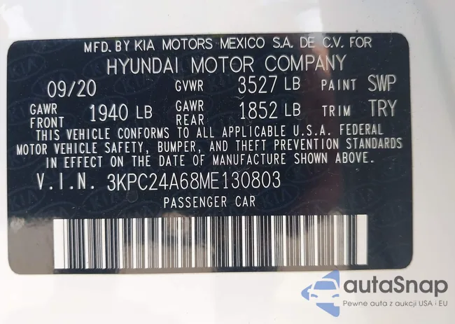 3KPC24A68ME130803: 43147418