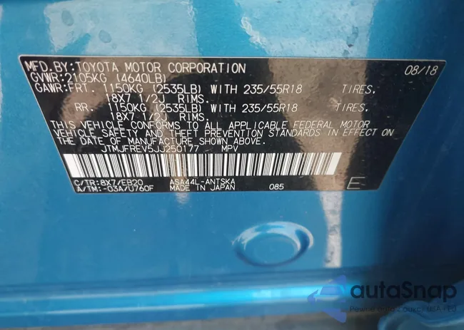 JTMJFREV5JJ250177: 43147486