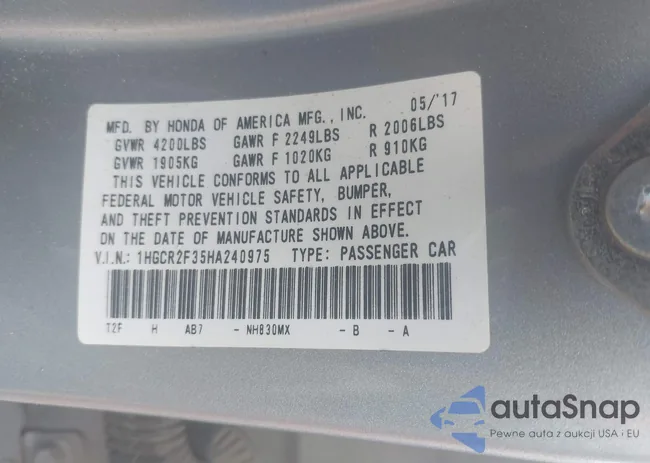 1HGCR2F35HA240975: 43147548