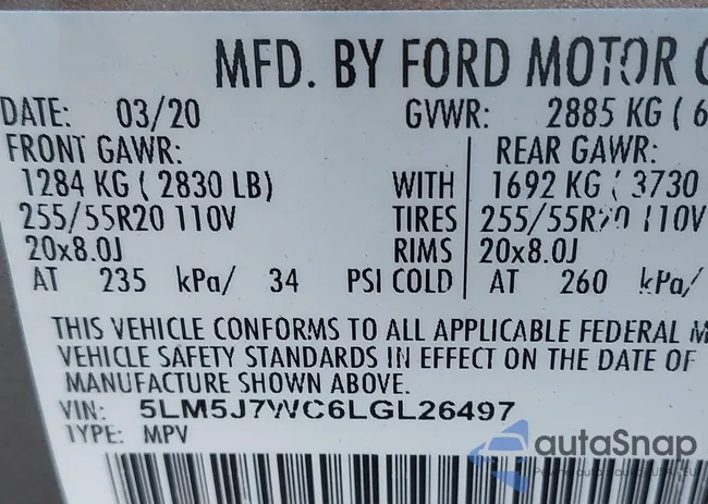 5LM5J7WC6LGL26497: 43147632