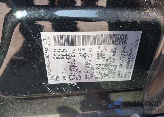 5N1BT3BA1RC723368: 43146837