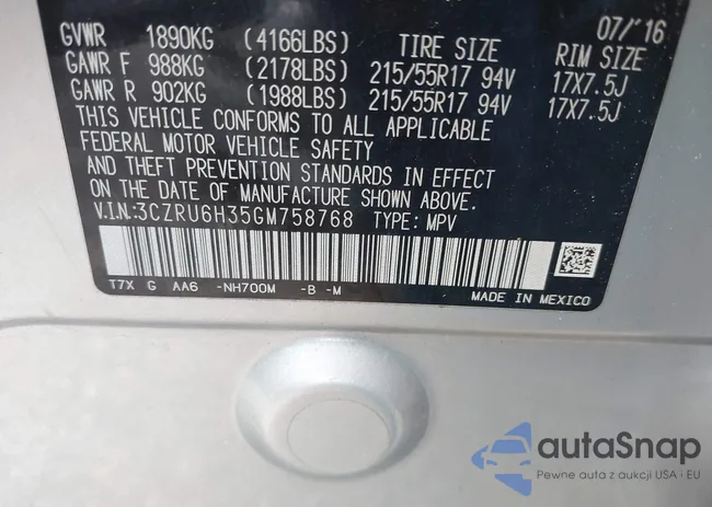 3CZRU6H35GM758768: 43148049