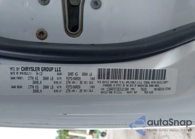 1C6RR7GT2ES121394: 43148126