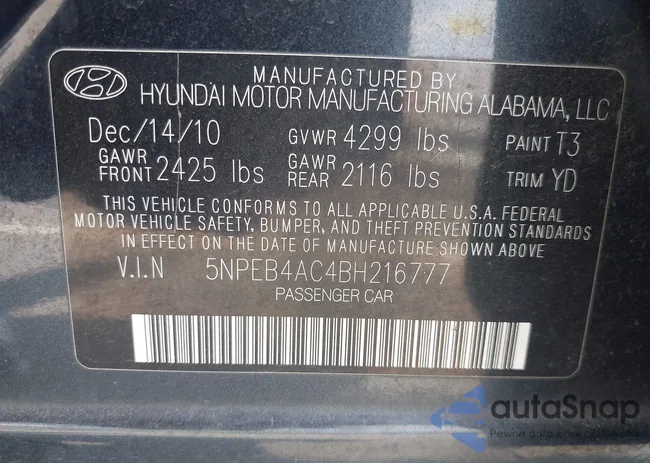 5NPEB4AC4BH216777: 43148204