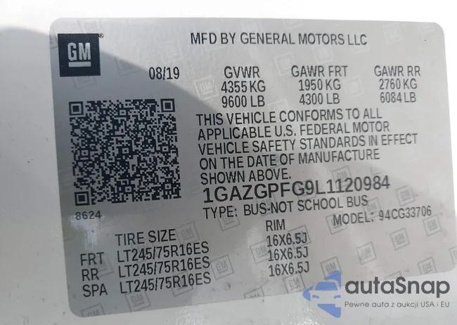 1GAZGPFG9L1120984: 43148205