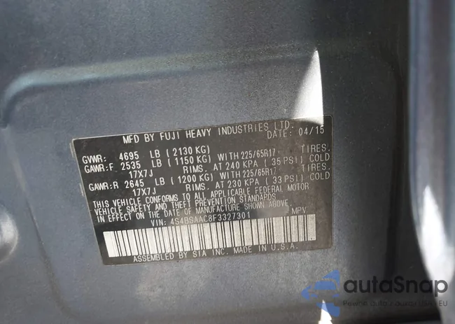 4S4BSAAC8F3327301: 43148252