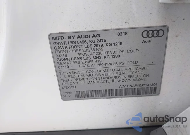 WA1BNAFY0J2147304: 43148299