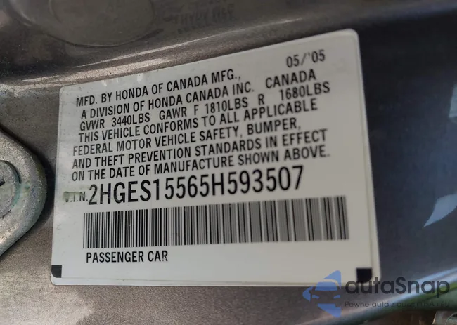 2HGES15565H593507: 43148362
