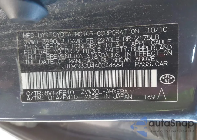 JTDKN3DU4A0244664: 43148411