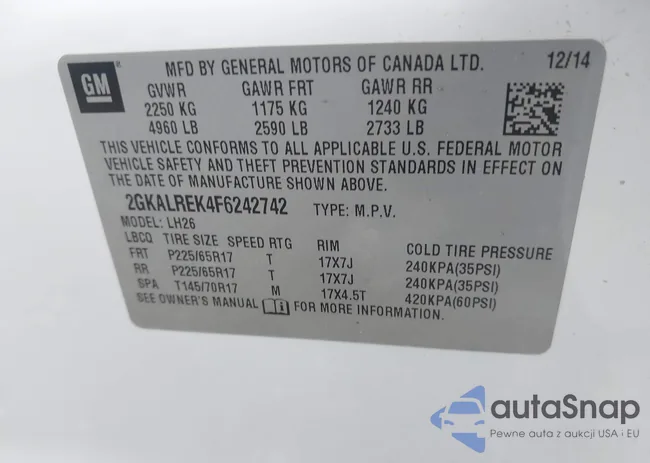 2GKALREK4F6242742: 43148469