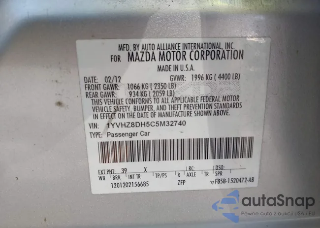 1YVHZ8DH5C5M32740: 43148541