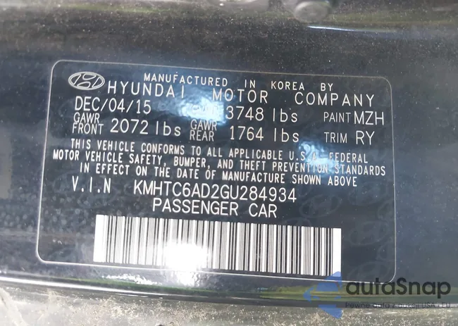 KMHTC6AD2GU284934: 43148543