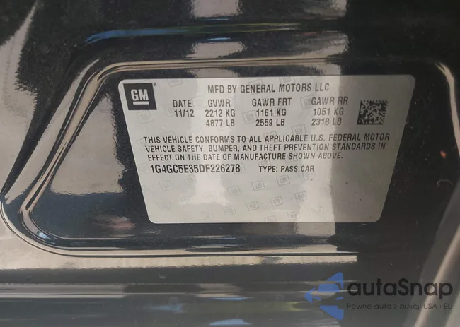 1G4GC5E35DF226278: 43148606