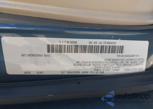 4S3BP626X67361454: 43147648