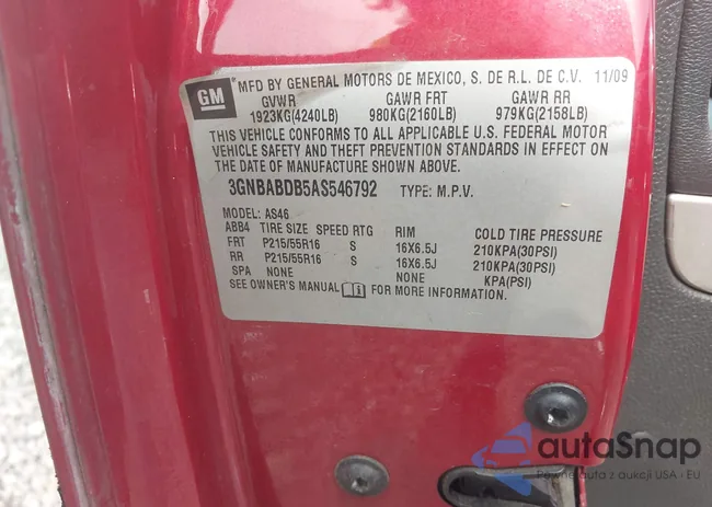 3GNBABDB5AS546792: 43147826