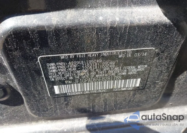 JF1GPAD65E8281788: 43148025