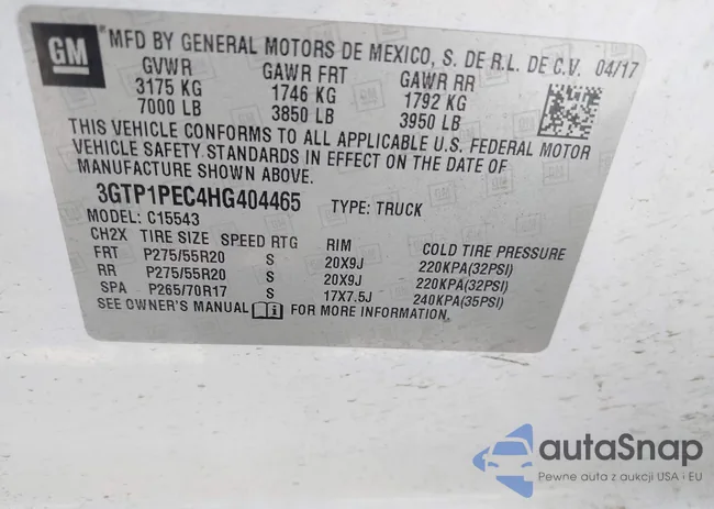 3GTP1PEC4HG404465: 43148029