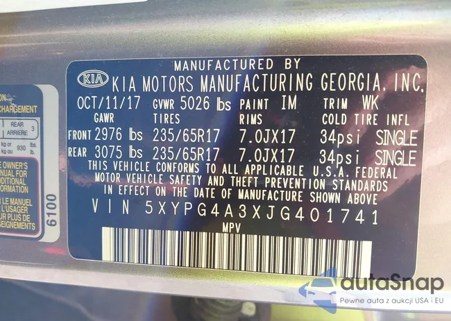 5XYPG4A3XJG401741: 43149069