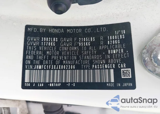 JHMFC1F3XJX002306: 43149201