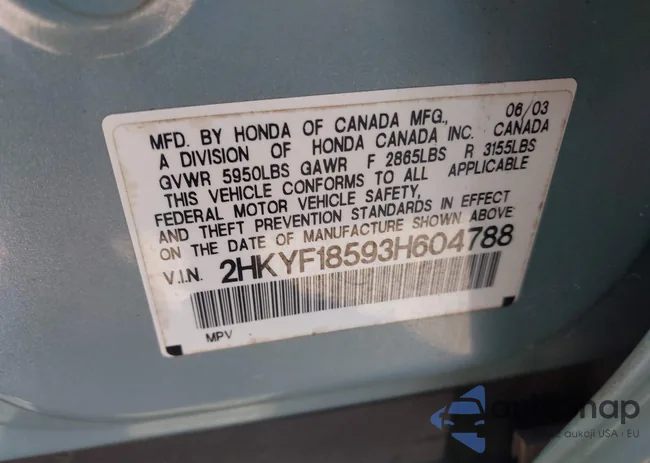 2HKYF18593H604788: 43149268