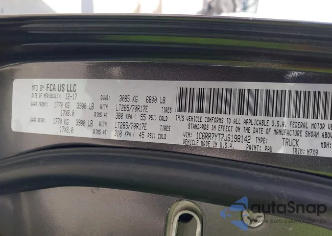 1C6RR7YT7JS198142: 43149364