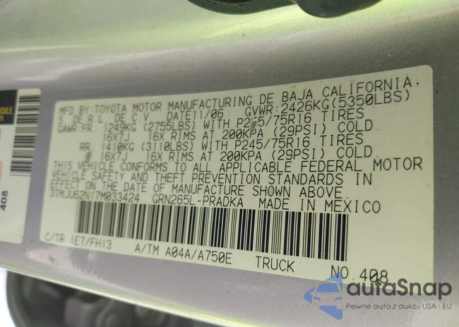 3TMJU62N17M033424: 43149416