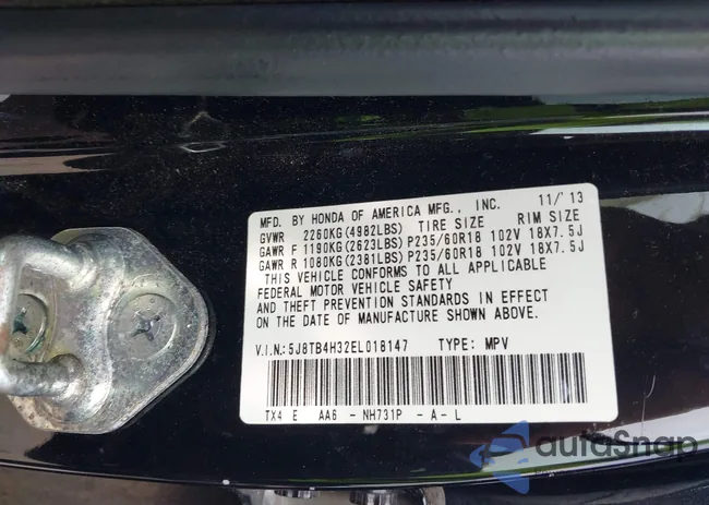 5J8TB4H32EL018147: 43149443