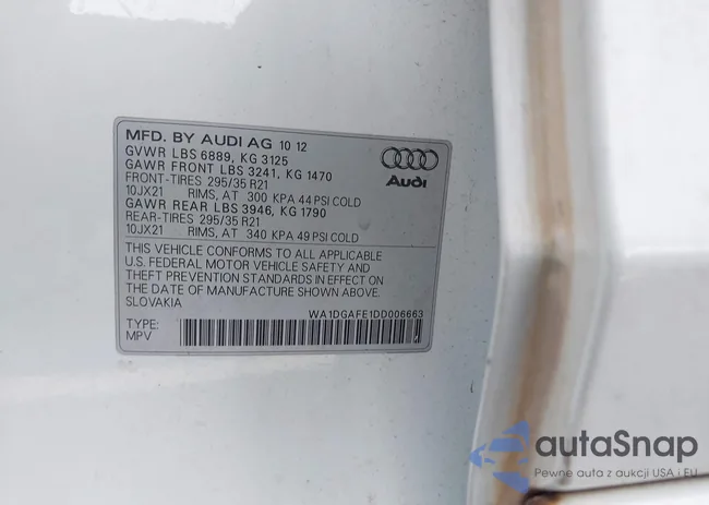 WA1DGAFE1DD006663: 43149503