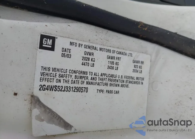 2G4WS52J331290570: 43149518