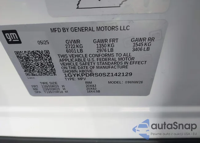 1GYKPDRS0SZ142129: 43149550