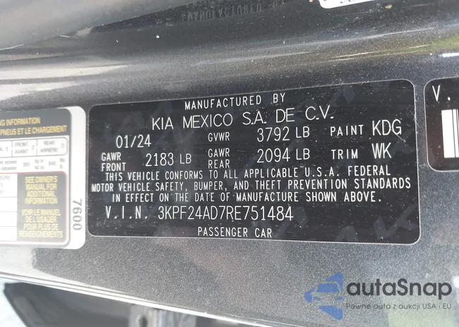 3KPF24AD7RE751484: 43149611