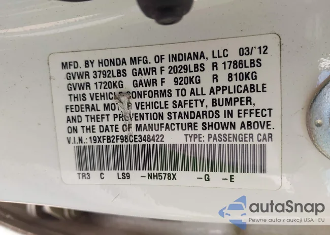 19XFB2F98CE348422: 43148654