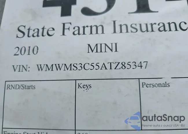 WMWMS3C55ATZ85347: 43148762