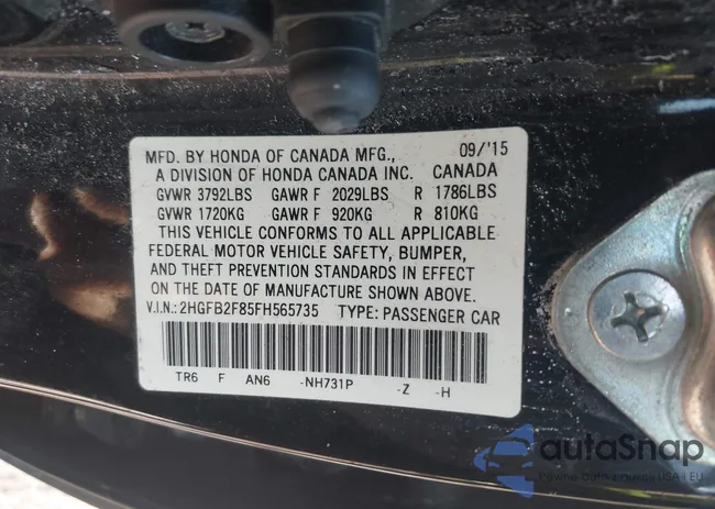 2HGFB2F85FH565735: 43148777