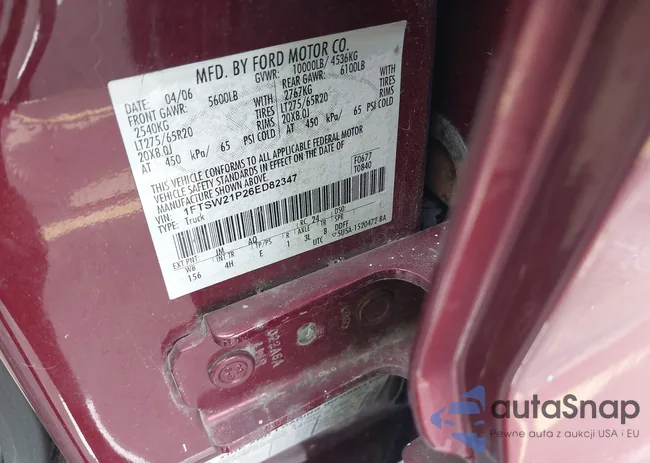 1FTSW21P26ED82347: 43148778