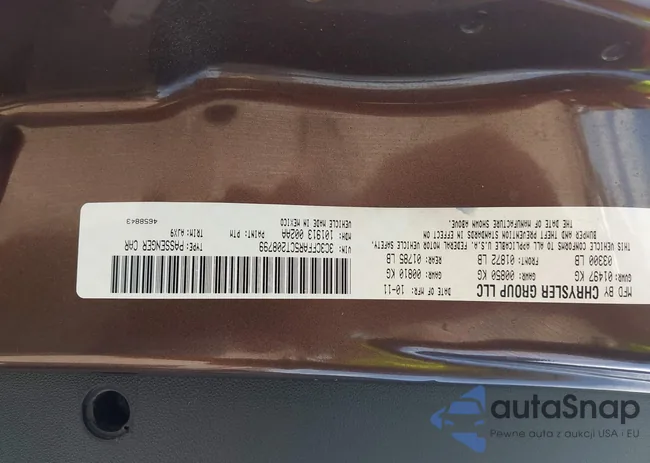 3C3CFFAR5CT208799: 43148909