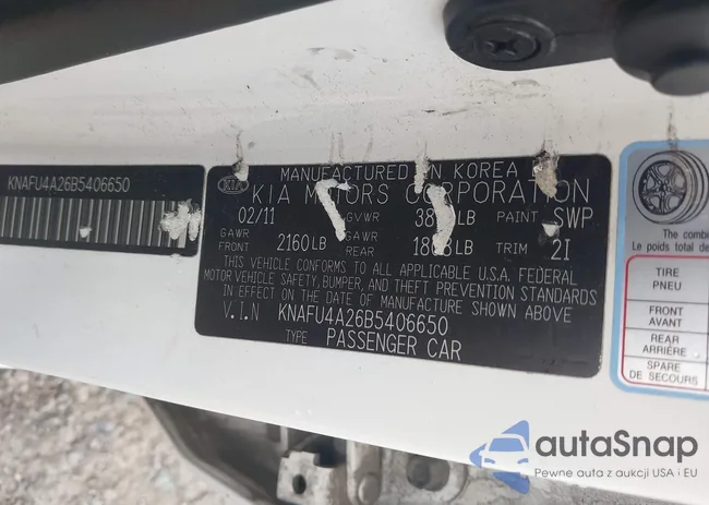 KNAFU4A26B5406650: 43150179