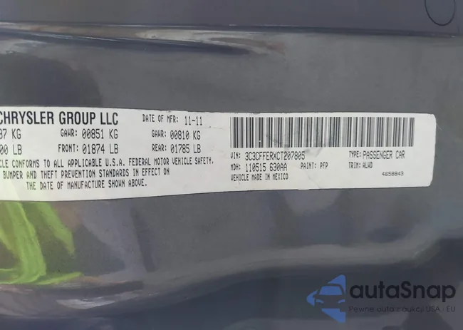 3C3CFFERXCT207805: 43150467